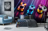 Boy's Bedroom Photo Wallpapers Racing Cars  | Buy it online