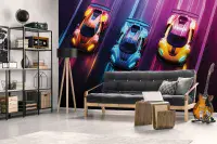 Boy's Bedroom Photo Wallpapers Racing Cars  | Buy it online