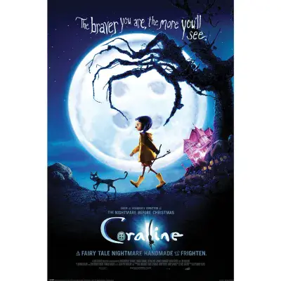 Coraline Animated Movie Large Poster 24x36 inch | 61x91,5 cm