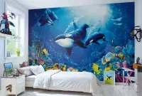 Bedroom photo wallpapers Blue Ocean Life | Shop online