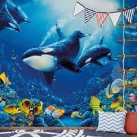 Bedroom photo wallpapers Blue Ocean Life | Shop online