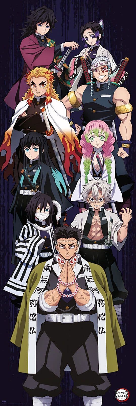 Demon Slayer Manga Anime 53x158 cm Door Poster | Buy it now