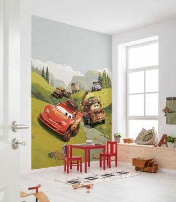 Digital printing wallpaper Cars Camping 200 x 280 cm
