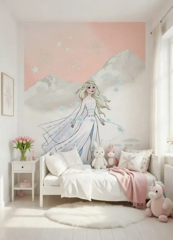 Disney Frozen children's bedroom wall mural wallpaper 200 x 280 cm | Shop online