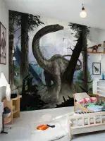Dinosaur children's bedroom wall mural wallpaper 248 x 184 cm | Shop online