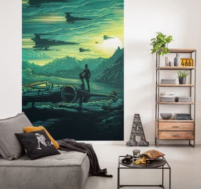 Digital printing wallpaper Star Wars X-Wing Assault Takodana 200 x 280 cm