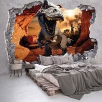 Dinosaur kids room  feature mural wallpaper| Homewallmurals.co.uk