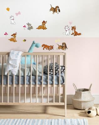 Disney Animal Characters Stickers 2 sheets 30x30 cm