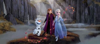 Disney Anna and Elsa Panoramic mural wallpaper 202x90cm