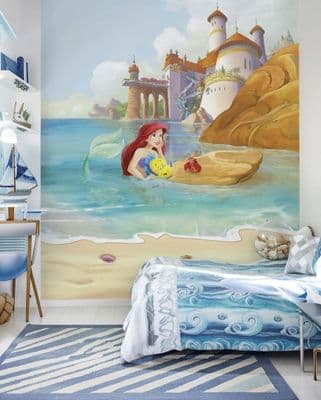 Disney Ariel Girl Bedroom Wallpaper Mural
