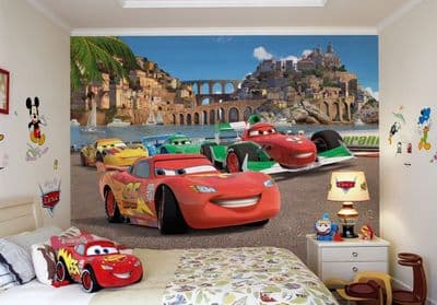 Disney Cars paper wallpaper mural 360x254cm Italy