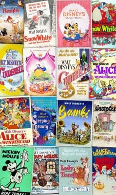 Disney Kids Bedroom Retro Wall Mural Collage