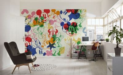 Disney Mickey & Minnie Mixture Non-woven wallpaper 400 x 250 cm