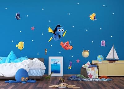 Disney Nemo Wall Stickers Set 65 x 42.5 cm Finding Dory Kids Bedroom Decals