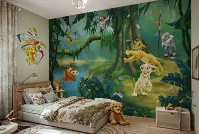 Disney photo wallpaper Simba and Friends 2.48 x 3.68 m