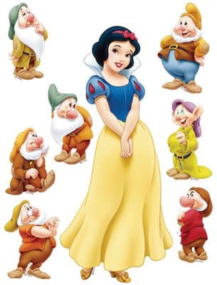 Disney Show White Decorative Wall and Furniture Stickers Decals Set 65 x 85 cm