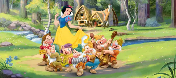 Disney Snow White Panoramic Premium wall murals | Buy it now
