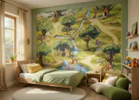 Winnie the Pooh forest nursery wallpaper - UK shop