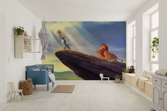 Disney The Lion King The New King bedroom wall mural wallpaper 400 x 250 cm | Shop online