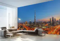 Burj Khalifa Dubai Wall Mural – Non-Woven Luxury Cityscape Wallpaper