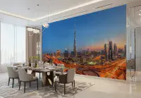 Burj Khalifa Dubai Wall Mural – Non-Woven Luxury Cityscape Wallpaper