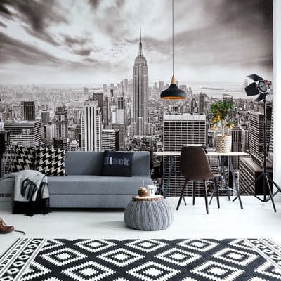Easy install - wallpaper mural City Skyline Empire State New York 2318VEXXL
