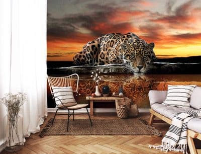Easy to apply Leopard Wallpaper Mural