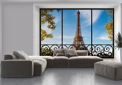 Eiffel Tower giant wall mural wallpaper