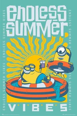 Endless Summer Vibes Animated Movie Poster 61x91.5cm large NEW Minions
