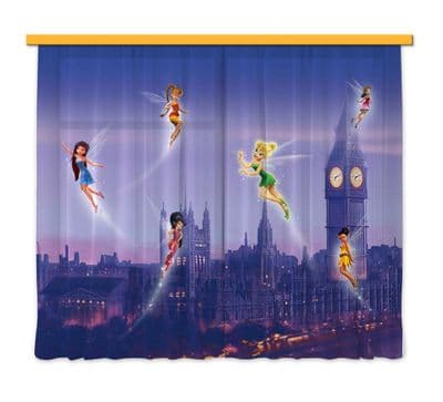 Fairies in London Pair of ready made CURTAINS 180x160cm Disney