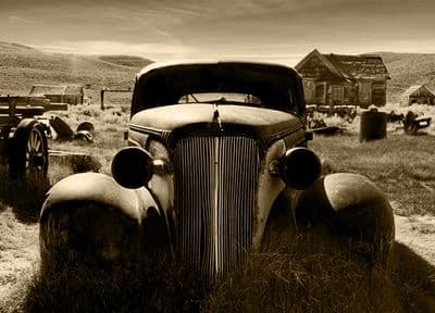 Farm Scrapyard Paper Photo Wallpaper