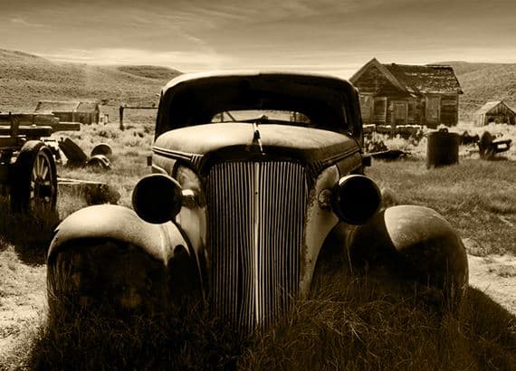 Old scrapped car wall murals | Homewallmurals.co.uk