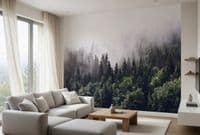 Living room photo wallpapers Fogy Forest | Shop online