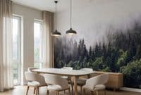 Living room photo wallpapers Fogy Forest | Shop online