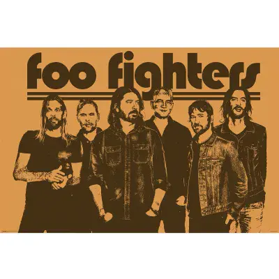 Foo Fighters Group Large Poster 24x36 inch | 61x91,5 cm Wall Art Musical Bands & Groups