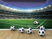 Boy's and Girl's Bedroom Soccer Photo Wallpapers  | Buy it online