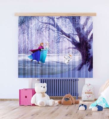 Frozen Pair of ready made CURTAINS 180x160cm Disney