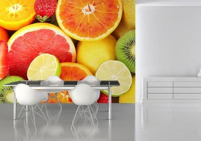 Fruits kitchen wall decor wallpaper mural