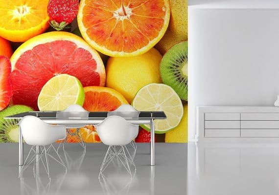 Fruits kitchen wall decor paper wallpapers | Online store
