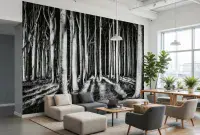 Living room photo wallpapers Ghost Forest | Shop online