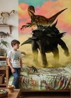 There is giant dinosaur in my room! Wall murals by Homewallmurals