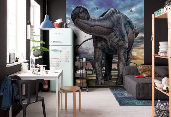 There is giant dinosaur in my room! Wall murals by Homewallmurals