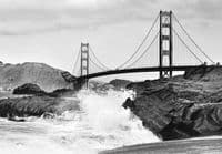 Golden Gate Bridge Wall Mural – Non-Woven San Francisco Wallpaper
