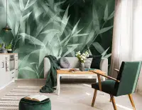 Abstract Green Leaves Photo Wallpaper | Buy it online from UK shop