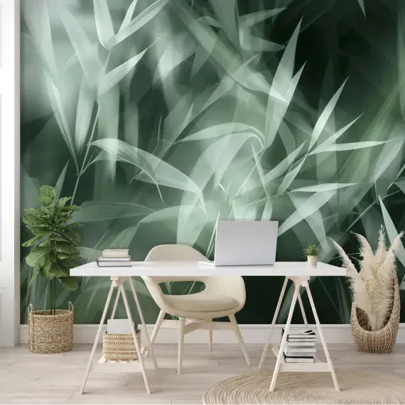 Abstract Green Leaves Photo Wallpaper | Buy it online from UK shop
