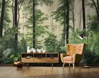 Green forest wallpaper murals | Homewallmurals Shop