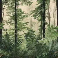Green forest wallpaper murals | Homewallmurals Shop