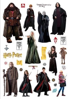 Harry Potter characters Wall & Furniture Stickers 42.5 x 65 cm  Decals Set