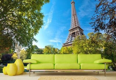Holiday destination Paris giant wall mural