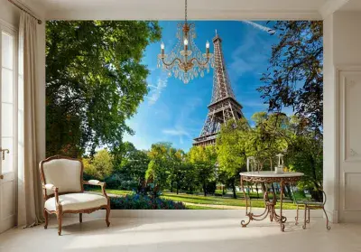 Holiday destination Paris giant wall mural